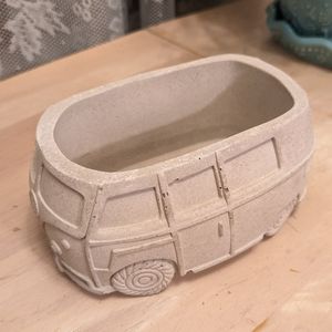 Handmade Cement Hippie Bus Succulent Planter